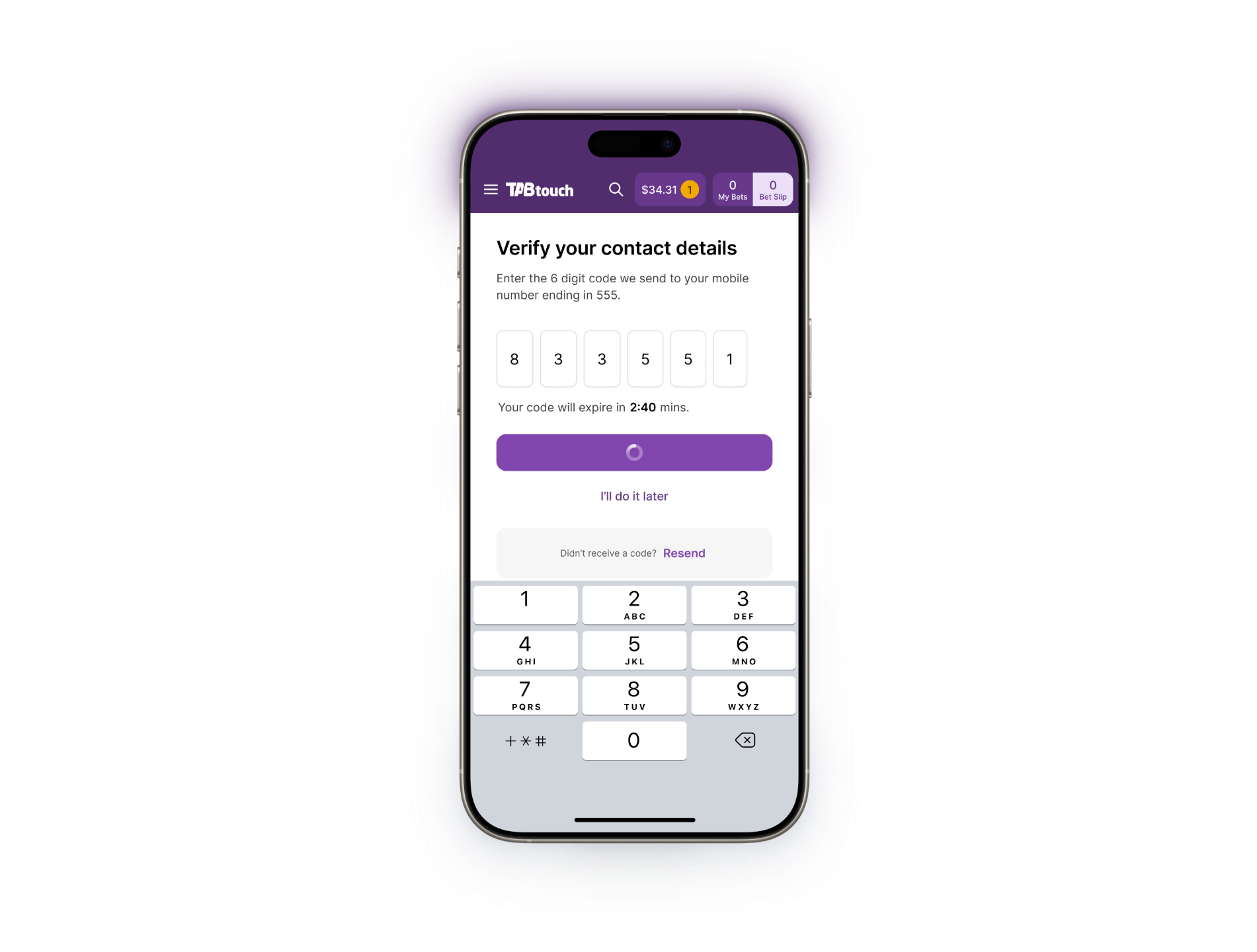 Login using Multi-Factor Authentication